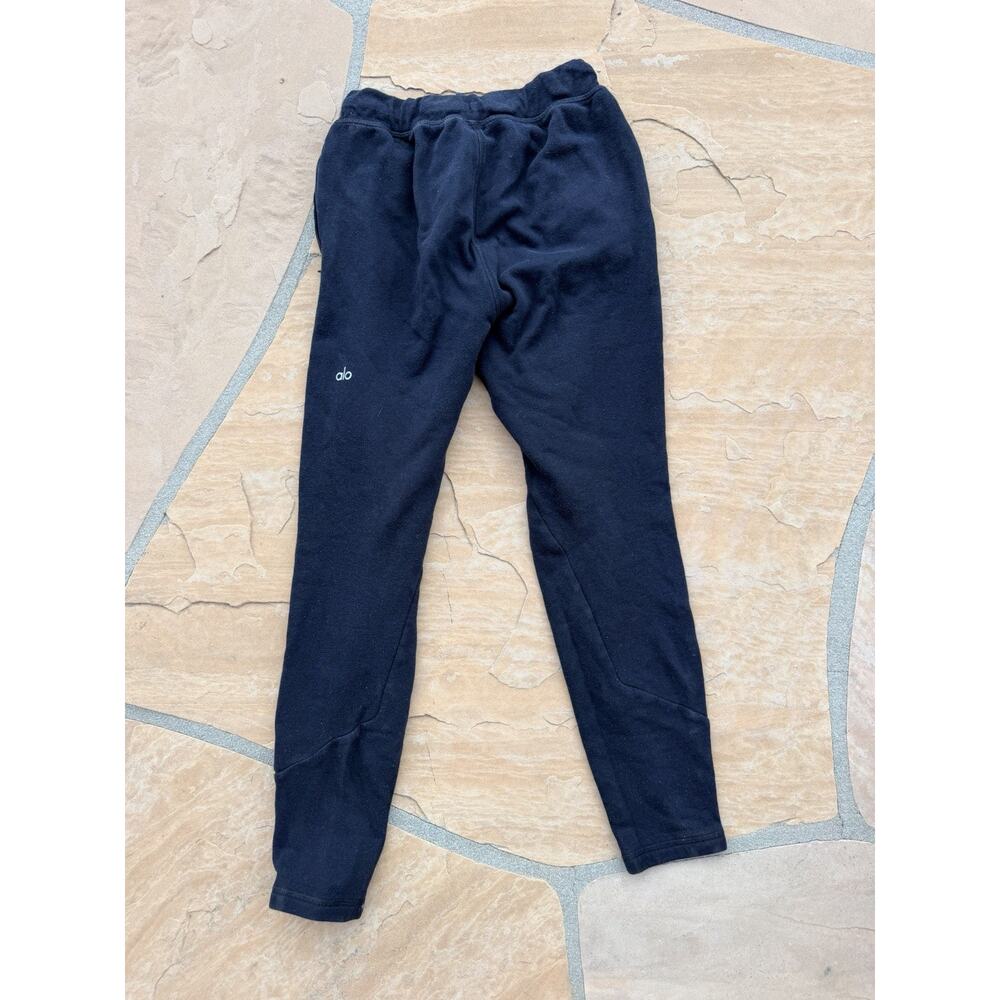 Alo Pants Womens Small Black Sweatpants Knit Joggers Pockets Lounge - Picture 3 of 3